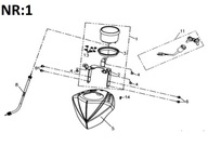 POČÍTADLO RÝCHLOMERA Sym QuadLander 300cc OEM!