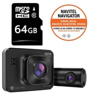 Zadná kamera Navitel R250 DUAL Recorder + 64 GB