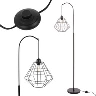 BLACK LOFT ČIERNA DIAMANTOVÁ STOJNÁ LAMPA