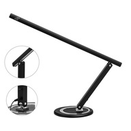 SLIM MANIKÚRNA ČIERNA BEZTIIEŇOVÁ STOLNÁ LAMPA 10W