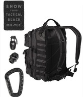 MIL-TEC TACTICAL BLACK BACKPACK US ASSAULT LARGE 14002288