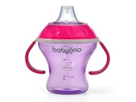 BABYONO STRIEBORNÝ HRNČEK S MÄKKÝM VÝPUSTNÍM 180 ML