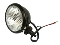 PREDNÁ LAMPA ČIERNY SKÚTER CHOPPER CAFE RACE MOTOR!