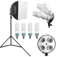 Štúdiový set SOFTBOX 40x40cm VEĽKÝ statív 1300W