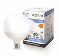 LED žiarovka E27 G120 20W 2000lm, studená farba