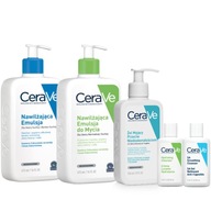 CeraVe Set 2x emulzia 473ml, gél proti nedokonalostiam 236ml + ZDARMA