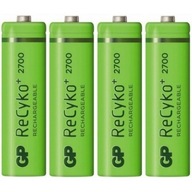 GP ReCyko+ 2700 Series 2600mAh R6/AA 4 ks.