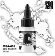 MONUMENT HOBBIES MPA-001 Pro Acrylic: tučná titánová biela (22 ml)