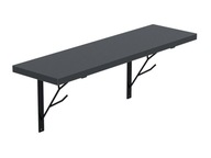 Závesná polica loft kuchyňa izba Dark Graphite 60cm