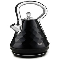 Rýchlovarná kanvica Cordless Yoer 1,7L 3000W čierna/chróm + DIAMANT