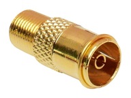 RF TV/gn-F/gn HQ GOLD 75Ohm anténny adaptér