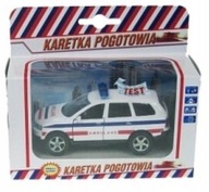 AUTO kov, NÚDZOVÝ, 11 cm, svetlo/žiarovka karty.