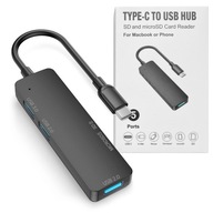 ROZBOČOVAČ TYP USB C SPLITTER ČÍTAČKA SD KARIET MICRO SD