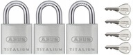 3 ABUS TITALIUM SYSTEM 1-KĽÚČOVÉ VISNÉ ZÁMKY 727 40MM