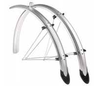 ORION blatníky na bicykel 24'' x 53mm, elegancia a ochrana, strieborné