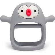 SMILY MIA silikónové hryzátko PENGUIN Buddy Grey 3+