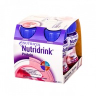 Nutridrink Proteín s príchuťou JAHODA 4 x 125 ml