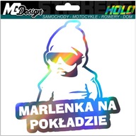 Nálepka na okno MARLENKA ON BOARD HOLOGRAM