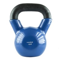 KETTLEBELL MODRÁ NA FITNESS CVIČENIE VINYL 12KG