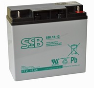 Batéria SSB SBL 18-12 AGM 18Ah 12V 10-12r.