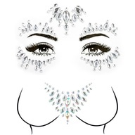 SET nálepiek CRYSTALS diamonds FACE BODY