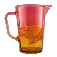 SKLENENÁ DŽVNA NA VODU 1230ml Orange Pink Ombre HRUBÉ SKLO