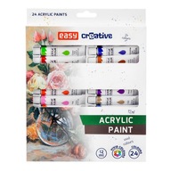 Akrylové farby 24 farieb 12ml v tubách 927792 EASY