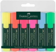 Faber-Castell 48 zvýrazňovačov v kufríku, 6 farieb