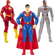 SUPERMAN FLASH CYBORG SET 3 DC KOMIKSOVÉ POHYBLIVÉ POSTAVIČKY VEĽKÉ 30 CM