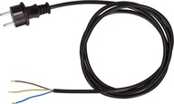 Kábel Kábel s rovnou zástrčkou IP44 H05VV-F 3x1,5 5m čierny