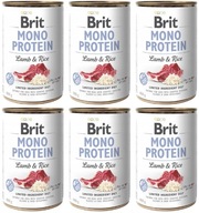 BRIT Mono Protein Lamb & Rice mokré krmivo jahňacie mäso s ryžou 6 x 400 g