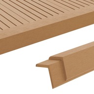 PALUBA UHOLOVÉ PRUHY 5KS WPC 170CM TEAK FARBA