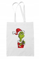 Vianočná TAŠKA The Grinch Shopper Gift Módna biela