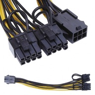 Adaptér 6PIN na 2x 8PIN Riser grafický adaptér