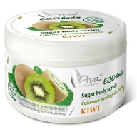 Ava Laboratorium Eco Body telový peeling s kiwi cukrovým cukrom 250 ml