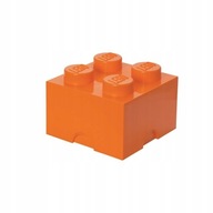 LEGO KONTAJNER 25CM BLOK 4 KRABICE ORANŽOVÁ