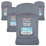 Dove Men Antiperspirant Care Clean Comfort 4x50ml