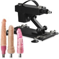 SEX MACHINE VIBRATOR 420 POHYBOV/MIN + 3x SADA DILDO