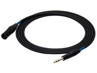 SSQ JSXM3 Jack stereo 6,3 mm - XLR samec kábel 3 m