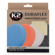 Ľahko abrazívna špongia na suchý zips K2 Duraflex 150 mm / Breathalotest súčasťou!