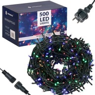 LED VONKAJŠIE OSVETLENIA NA VIANOČNÝ STROMČEK MULTICOLOR 500 LED 31,5m