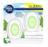 AMBI PUR 2V1 BAGNO HIERBA FRESCA Osviežovač vzduchu na lúke 2X 7,5 ml