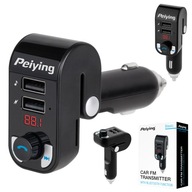 Peiying Bluetooth FM vysielač 2xUSB SD CHARGING