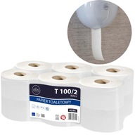 Jumbo celulózový toaletný papier biely Ellis T100/2