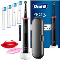 Oral-B Pro 3 3400N Cross Action čierna súprava elektrických zubných kefiek