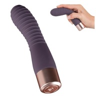 Rebrovaný vibrátor dildo 15 cm 10 funkcií SEX MASÁŽ