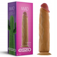 EGZO MAD CACTUS DILDO s prísavkou mäkká Cyber ​​​​Leather VEĽKÁ VEĽKOSŤ 23 cm