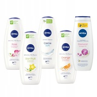 NIVEA Gél sprchový tekutý dámsky umývací set univerzálny mix 500ml x5