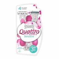 Jednorazové holiace strojčeky Wilkinson Quattro For Women Sensitive pre ženy