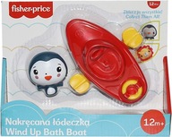 Fisher Price - Hračka do kúpeľa - Naťahovacia loďka + figúrka tučniaka